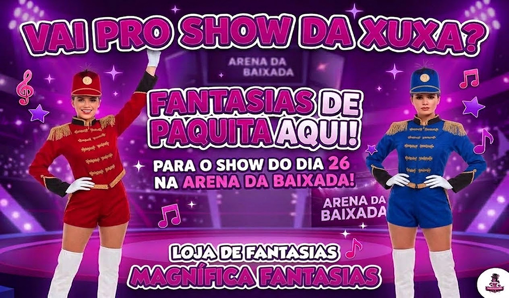 Fantasia de Paquita Especial Show da Xuxa